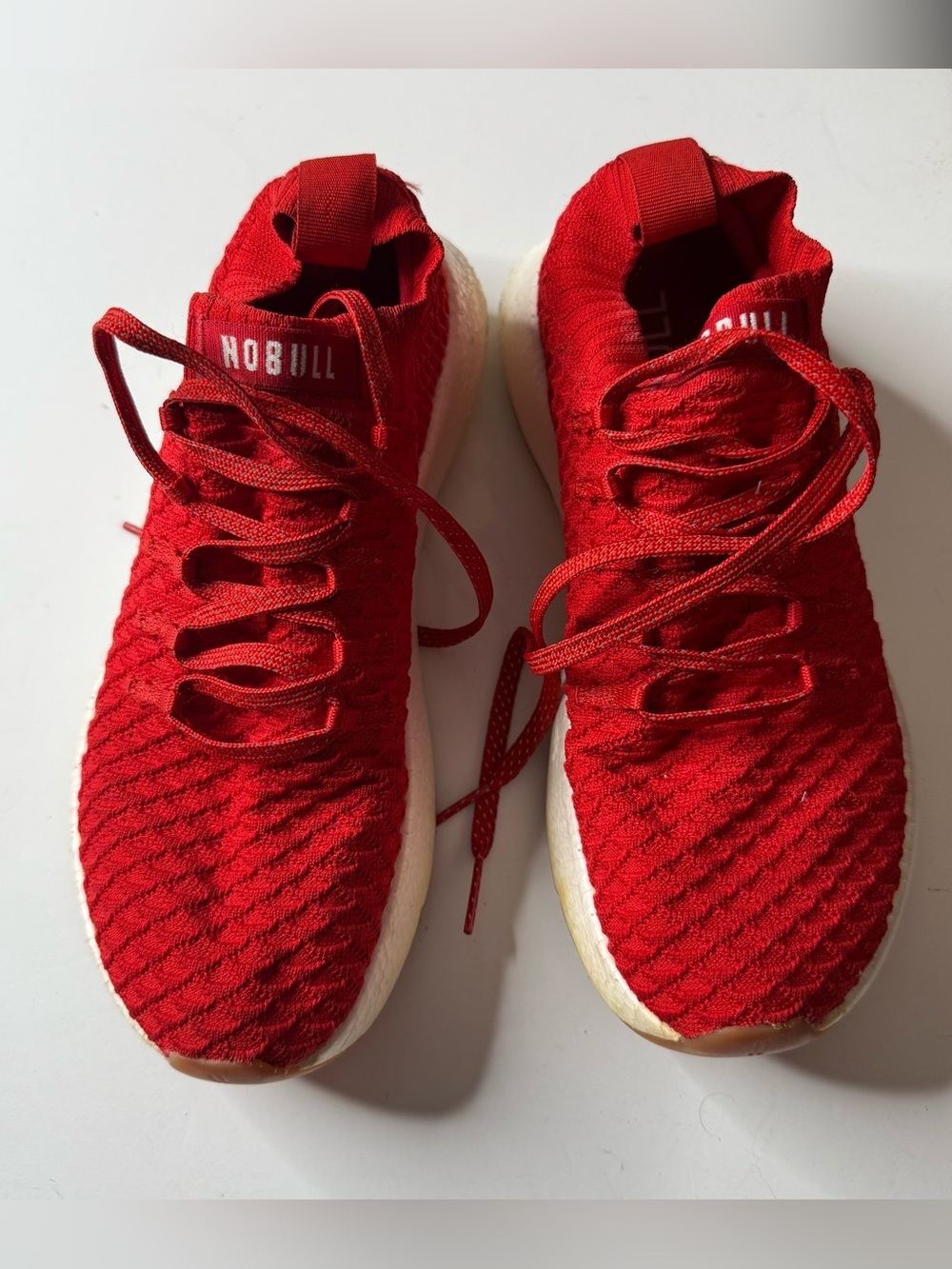 NOBULL Red Knit Athletic Sneakers